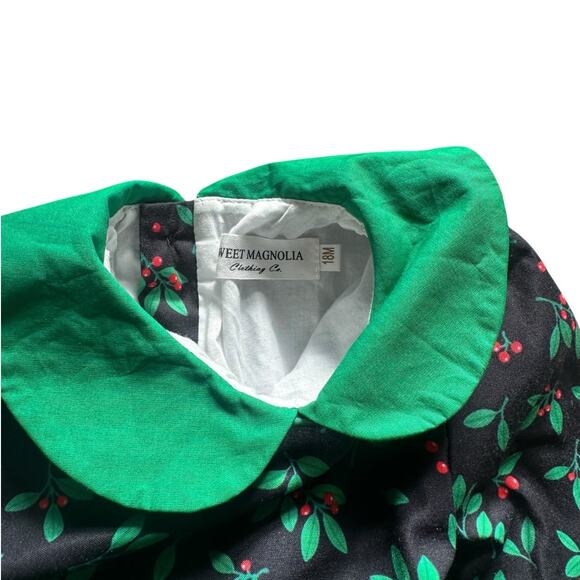SWEET MAGNOLIA CLOTHING CO. Holly Berry Dress 18m NWT - Picture 3 of 6